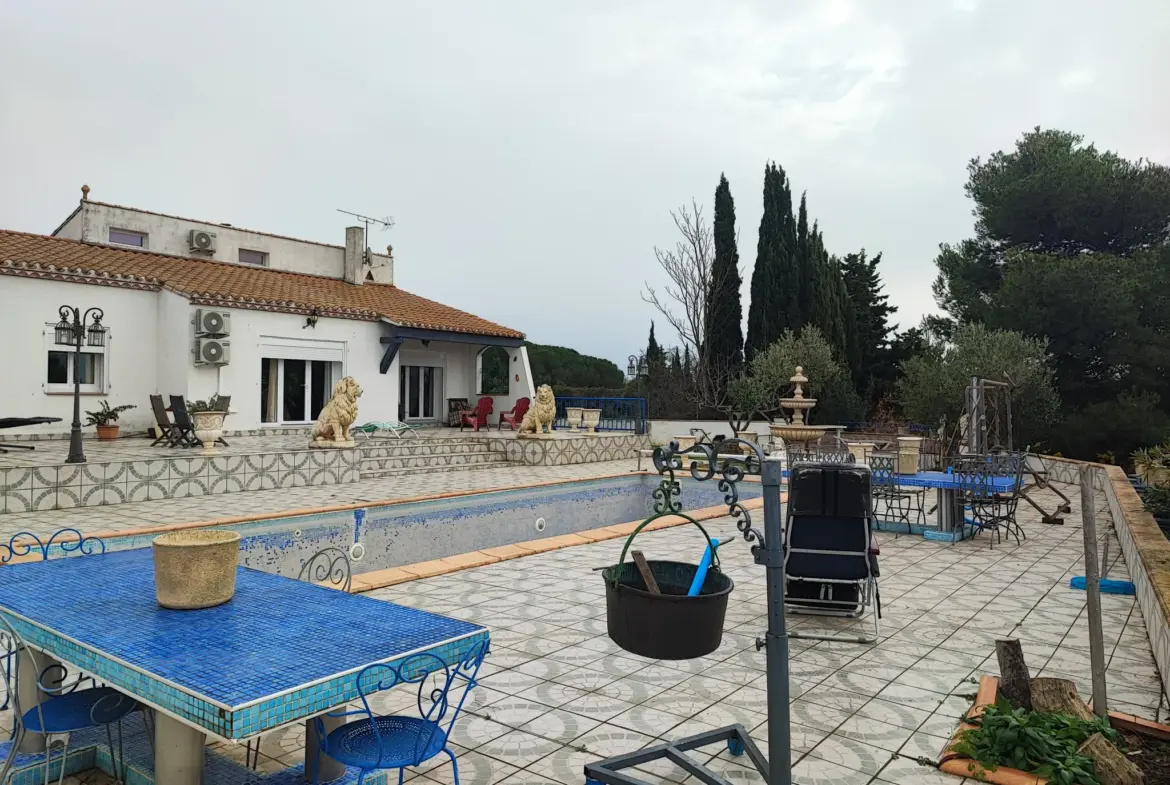 Villa familiale avec piscine à Azille - Minervois 