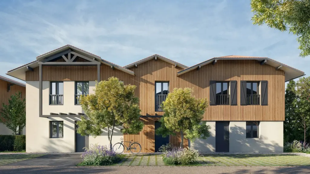 Maison T2 neuve à Le Teich avec terrasse et jardin