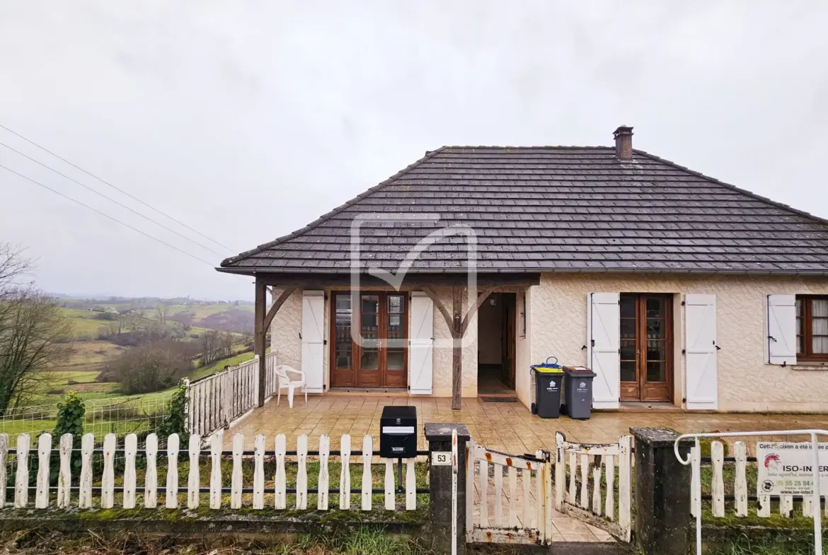 Maison sur sous-sol avec 3 chambres à Yssandon à vendre 