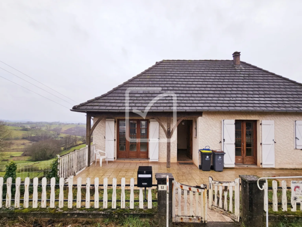 Maison sur sous-sol avec 3 chambres à Yssandon à vendre