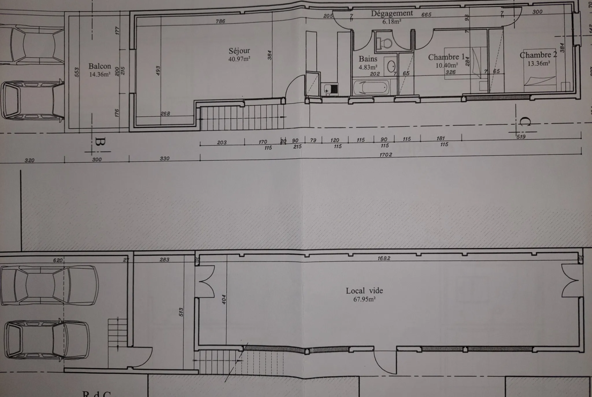 Maison rénovée au cœur de Langon avec 2 chambres et garage 