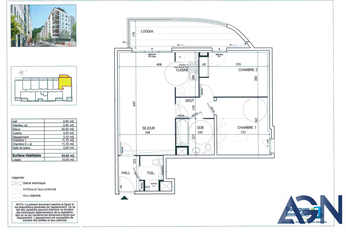 À vendre : Appartement T3 de 63,5 m² avec terrasse et garage à Montpellier 