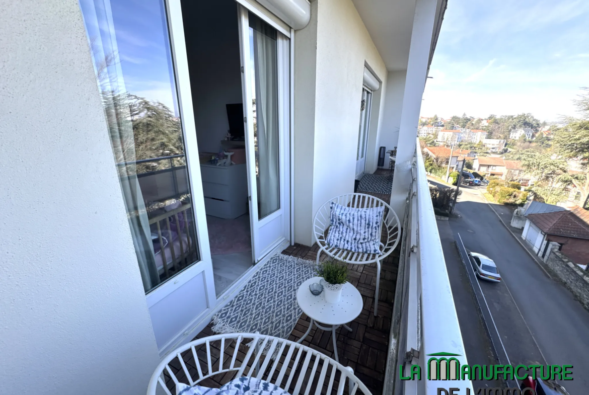 À vendre: Appartement F3 avec balcon à Saint-Étienne Portail Rouge 