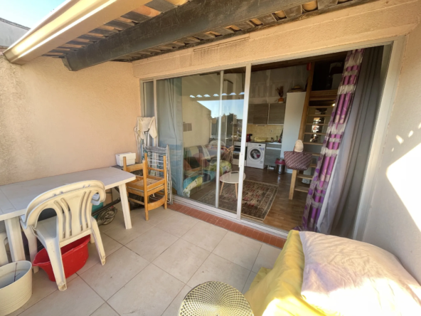 Studio Mezzanine avec Terrasse et Parking à Le Cap d'Agde