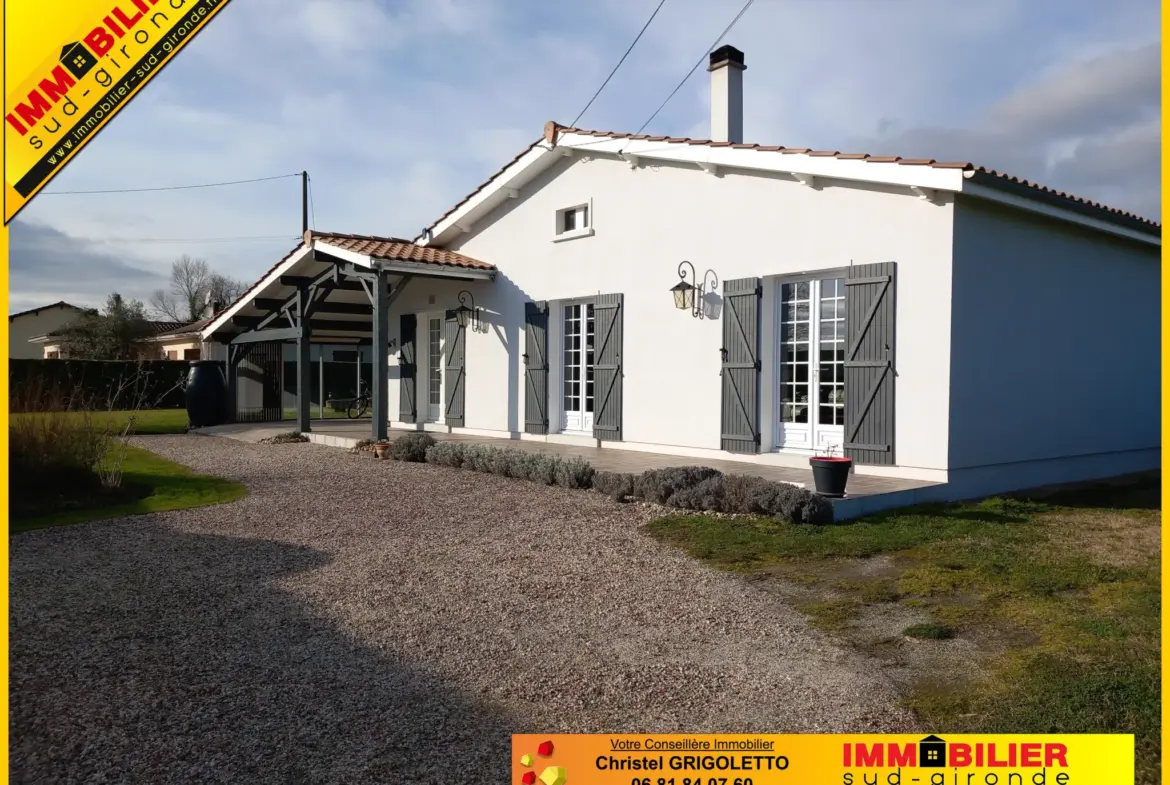 Maison contemporaine de plain-pied à Langon - Coup de cœur assuré 