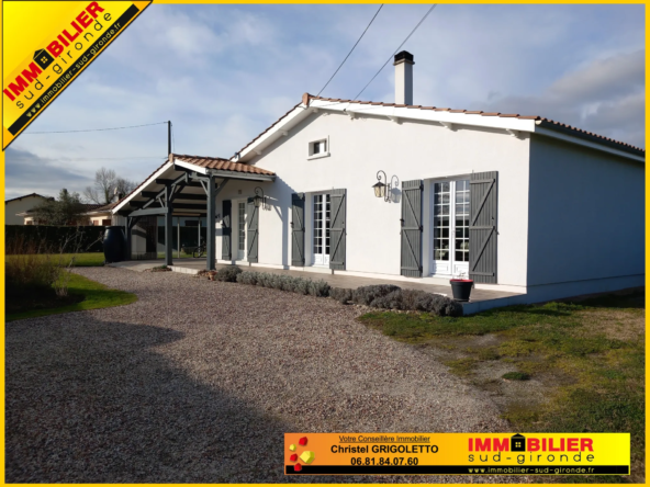 Maison contemporaine de plain-pied à Langon - Coup de cœur assuré