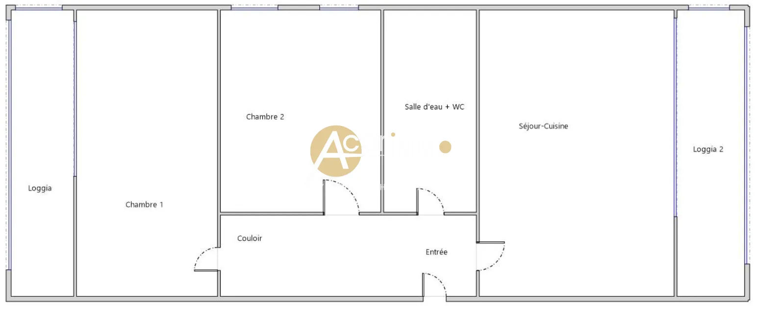 Appartement moderne 3 pièces à Six-Fours-Les-Plages 