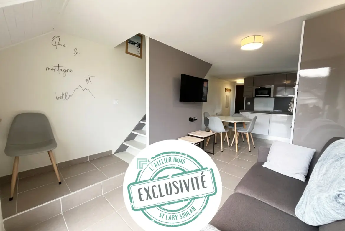 Appartement T3 rénové avec box et casier à skis à Saint-Lary Soulan 