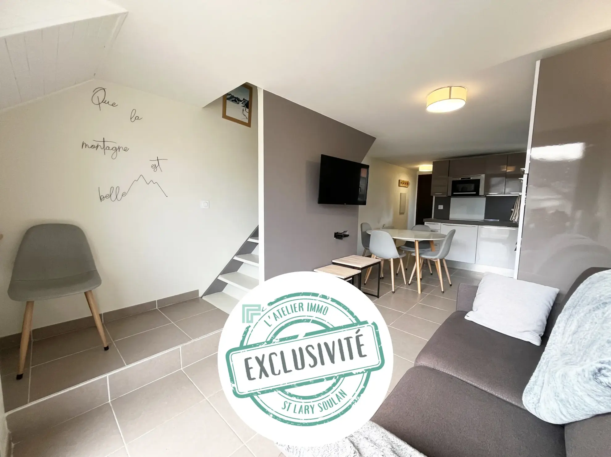 Appartement T3 rénové avec box et casier à skis à Saint-Lary Soulan 