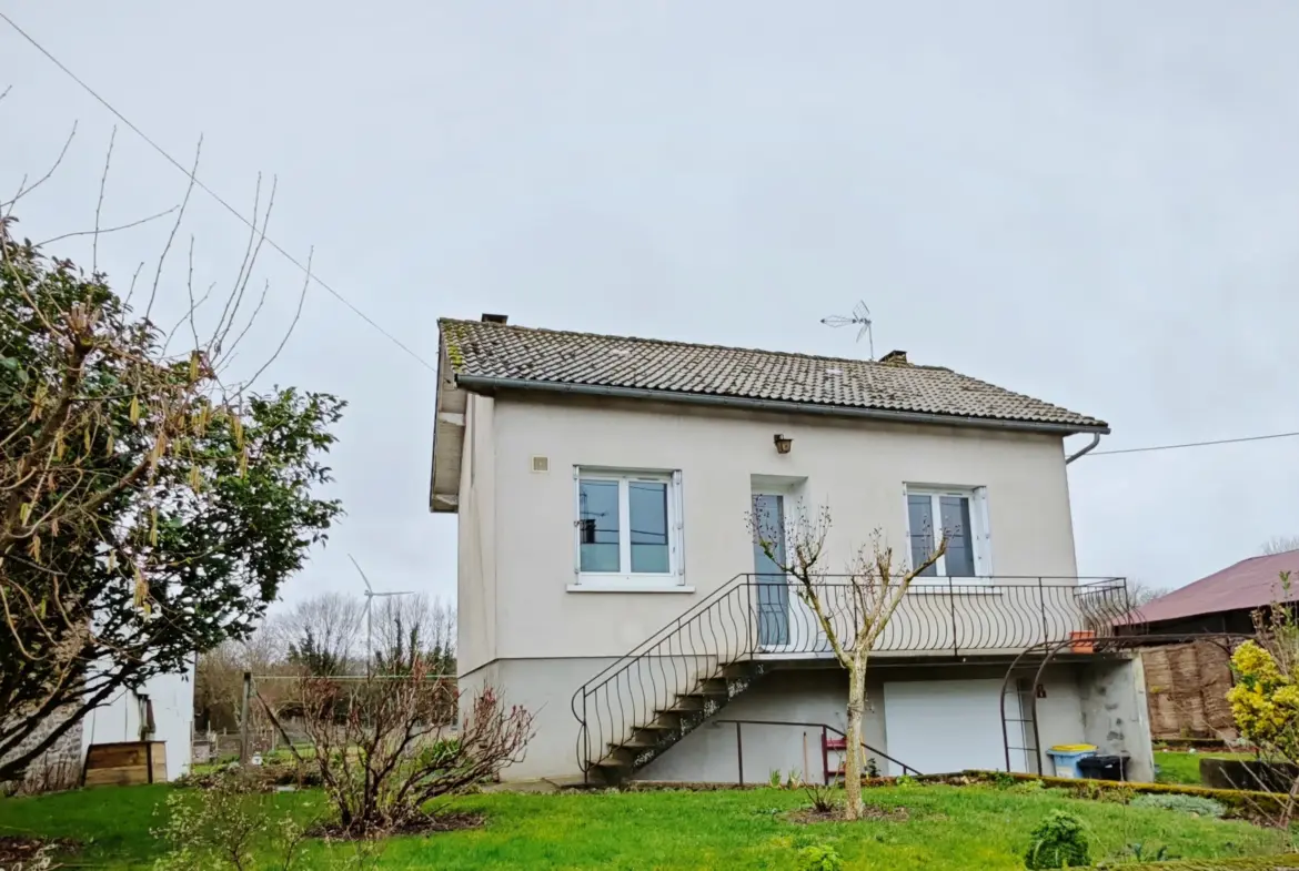 Maison sur sous-sol avec grange et terrain à La Souterraine 