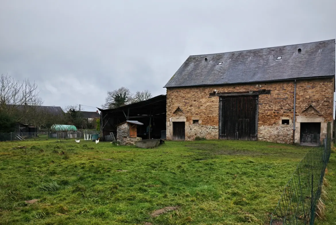 Maison sur sous-sol avec grange et terrain à La Souterraine 