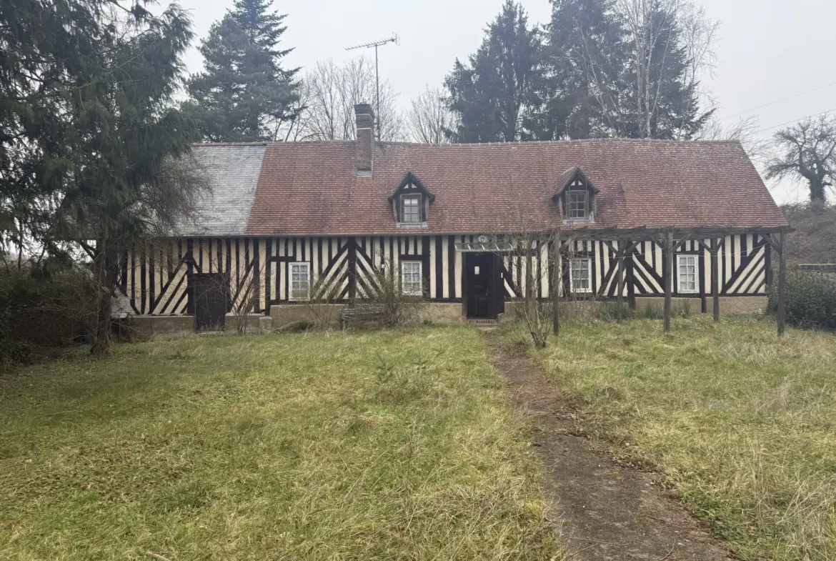 Maison à rénover en Colombages au coeur du Pays d'Auge 