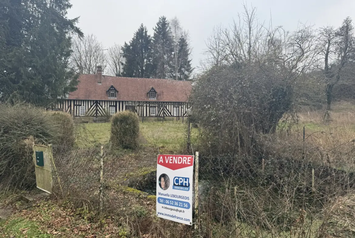 Maison à rénover en Colombages au coeur du Pays d'Auge 