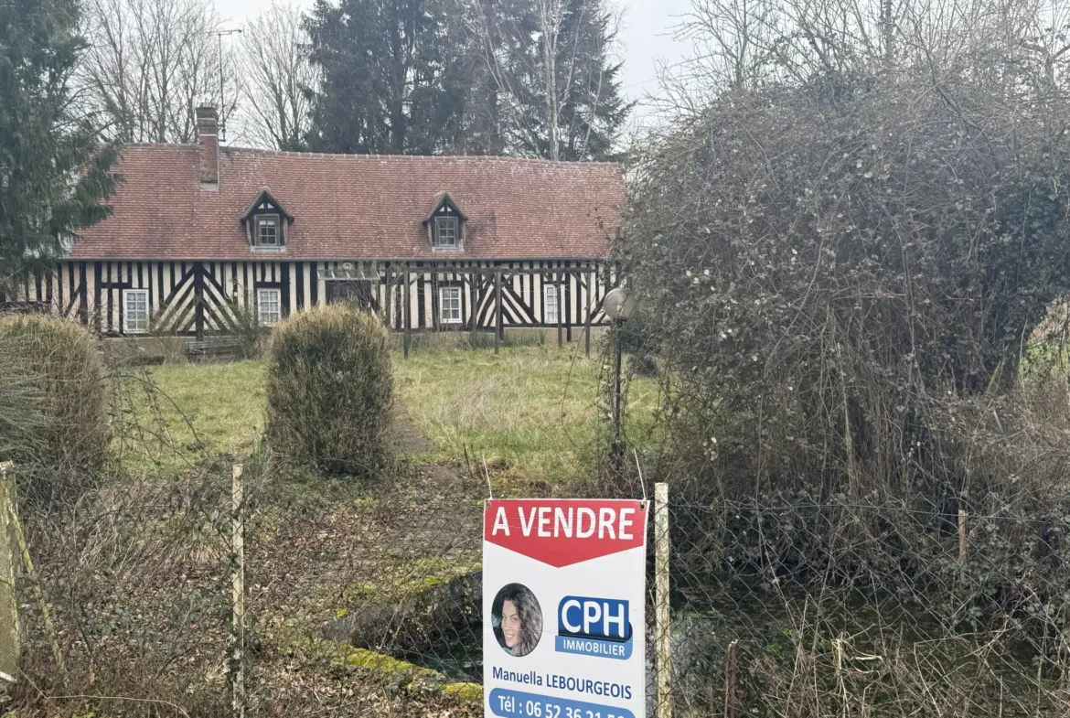 Maison à rénover en Colombages au coeur du Pays d'Auge 