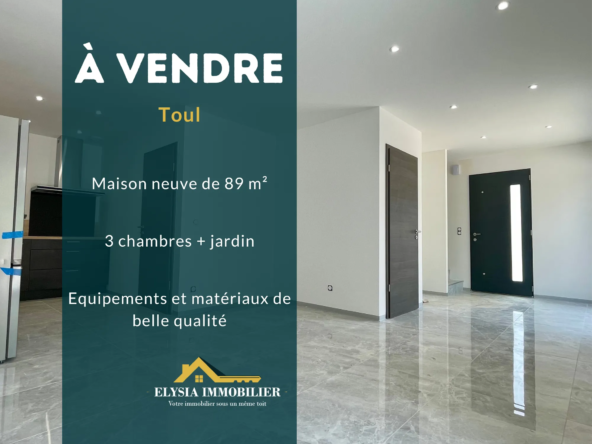 Maison 4 pièces neuve avec jardin à Toul - 89 m²