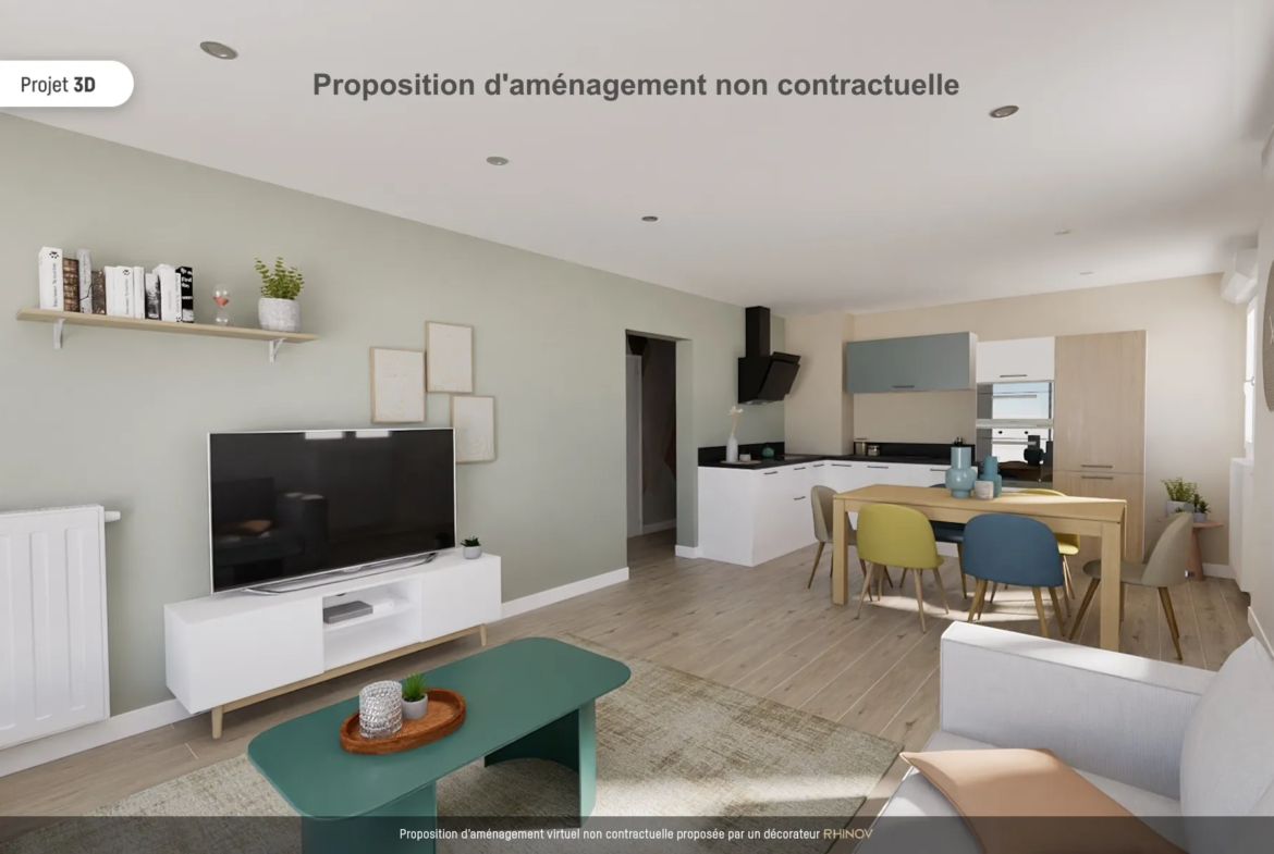 À vendre : F3 de 70 m² rénové (2025) avec parking à Clermont-Ferrand 