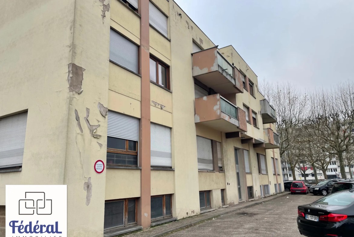 À vendre : Charmant appartement F2 avec balcon et garage à Strasbourg Cronenbourg 