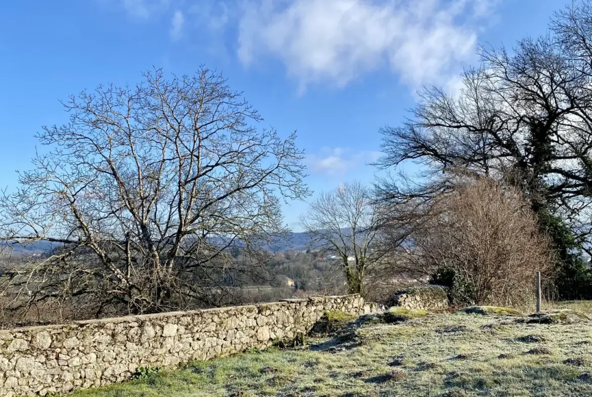 Maison en pierres avec vue et dépendance à Le Mayet de Montagne 