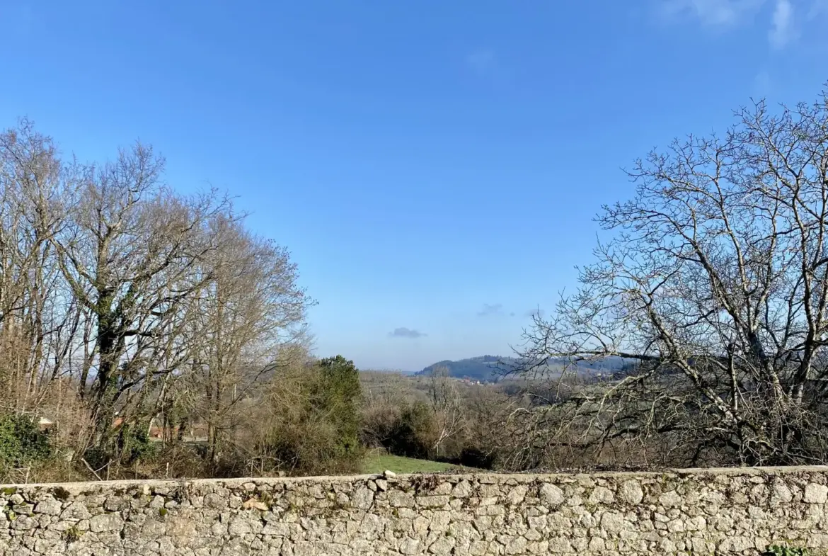 Maison en pierres avec vue et dépendance à Le Mayet de Montagne 