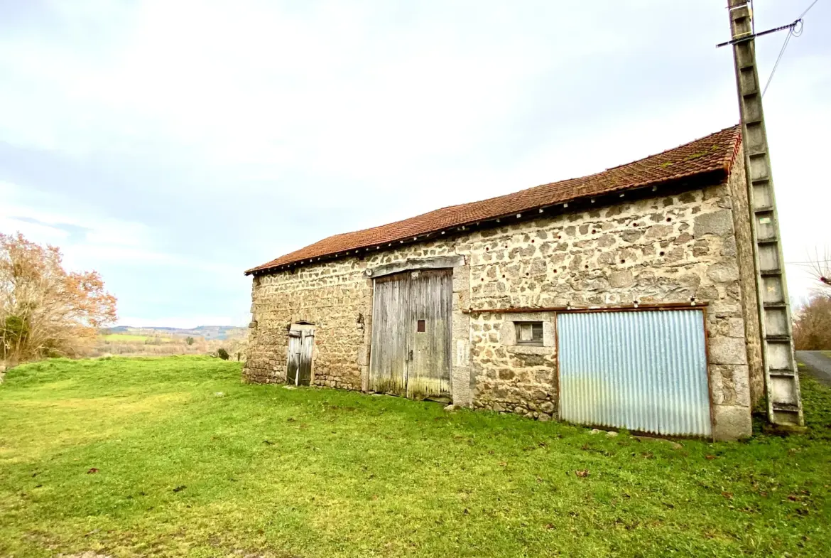 Maison en pierres avec vue et dépendance à Le Mayet de Montagne 