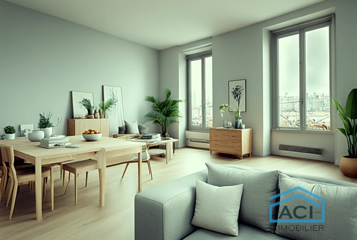 Spacieux Appartement T1 de 52,12 m² à Villeurbanne - 185 000 € 