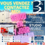 Studio meublé à vendre à Poissy Centre Ville