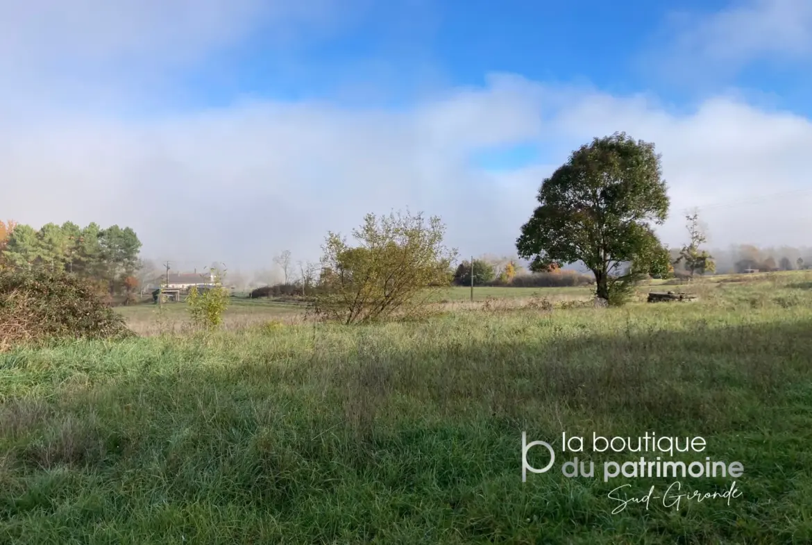 Terrain à bâtir de 1065 m² à Birac, proche de Bazas 