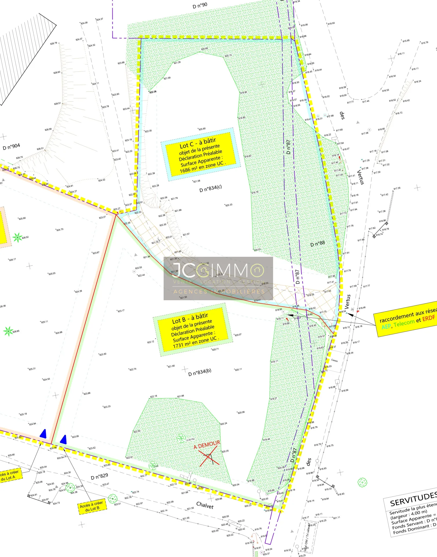 Terrain libre constructeur à St André les Alpes - 1731 m² 