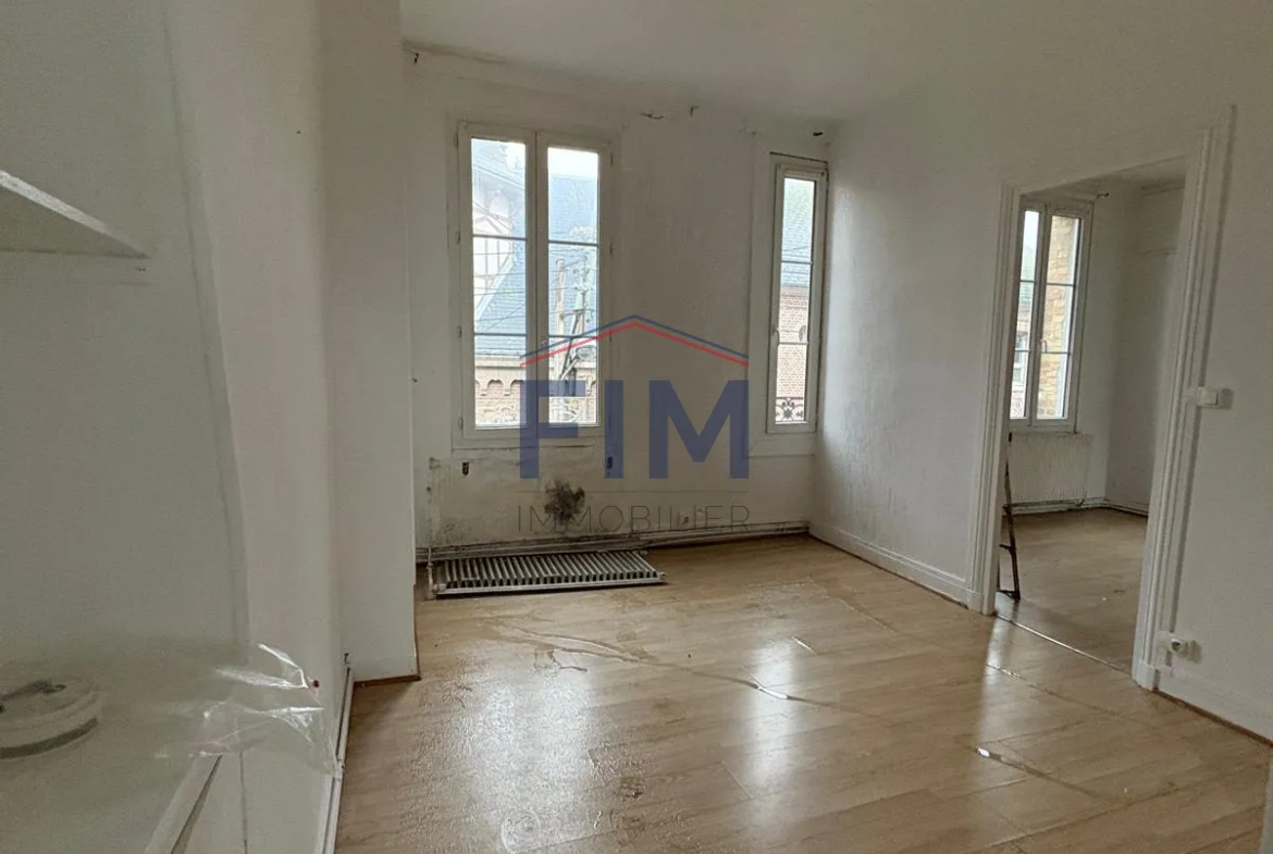 Vente appartement F2 à Dieppe - 39.68 m² - Classe F 