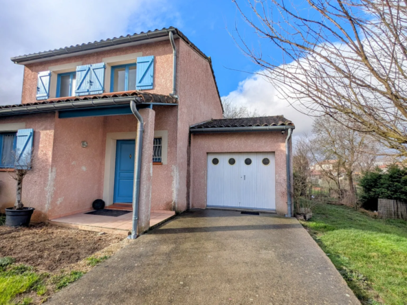 Maison mitoyenne 85 m² avec garage et jardin à Daux