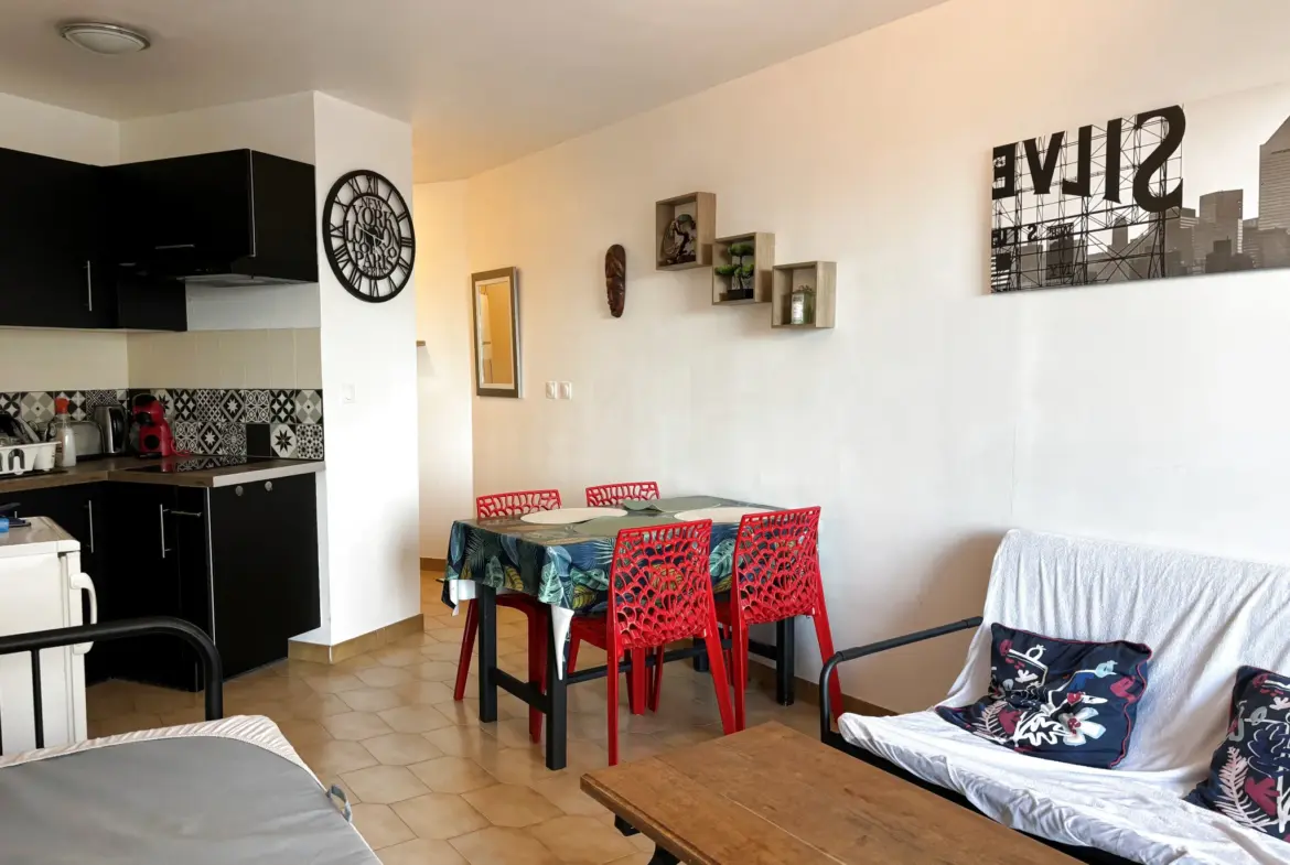 Studio en vente avec terrasse et vue mer à Canet en Roussillon 