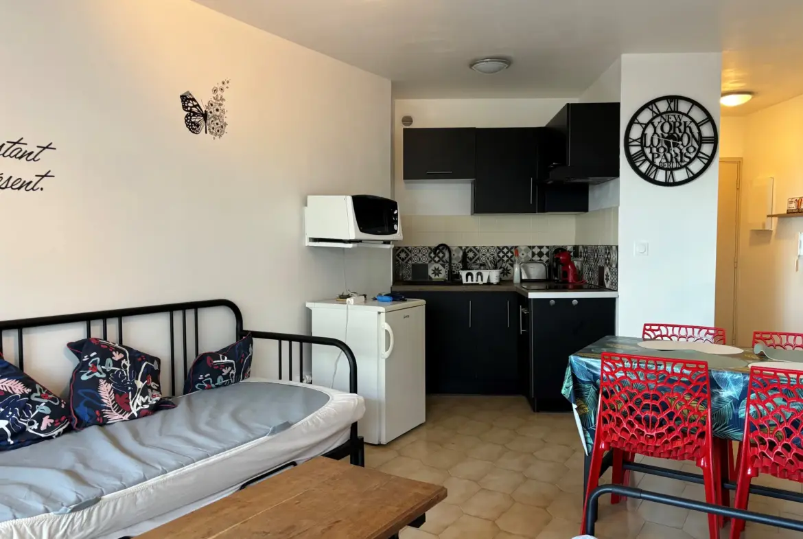 Studio en vente avec terrasse et vue mer à Canet en Roussillon 