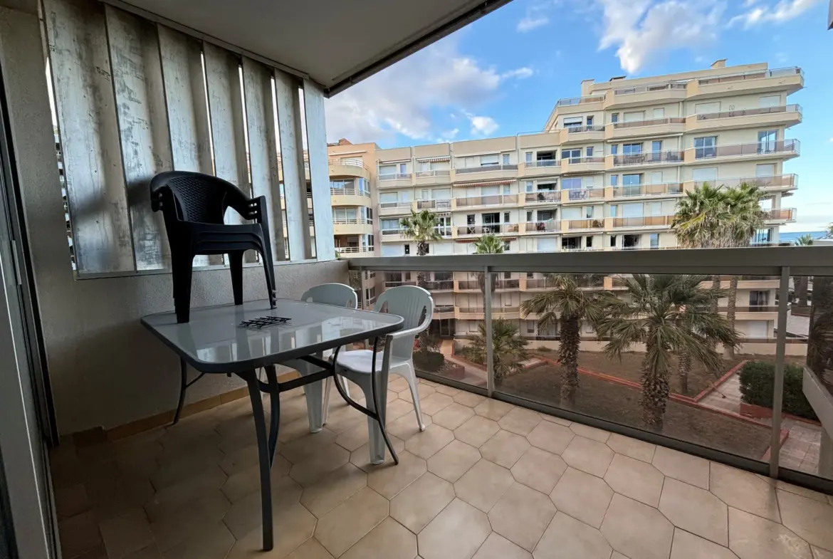 Studio en vente avec terrasse et vue mer à Canet en Roussillon 