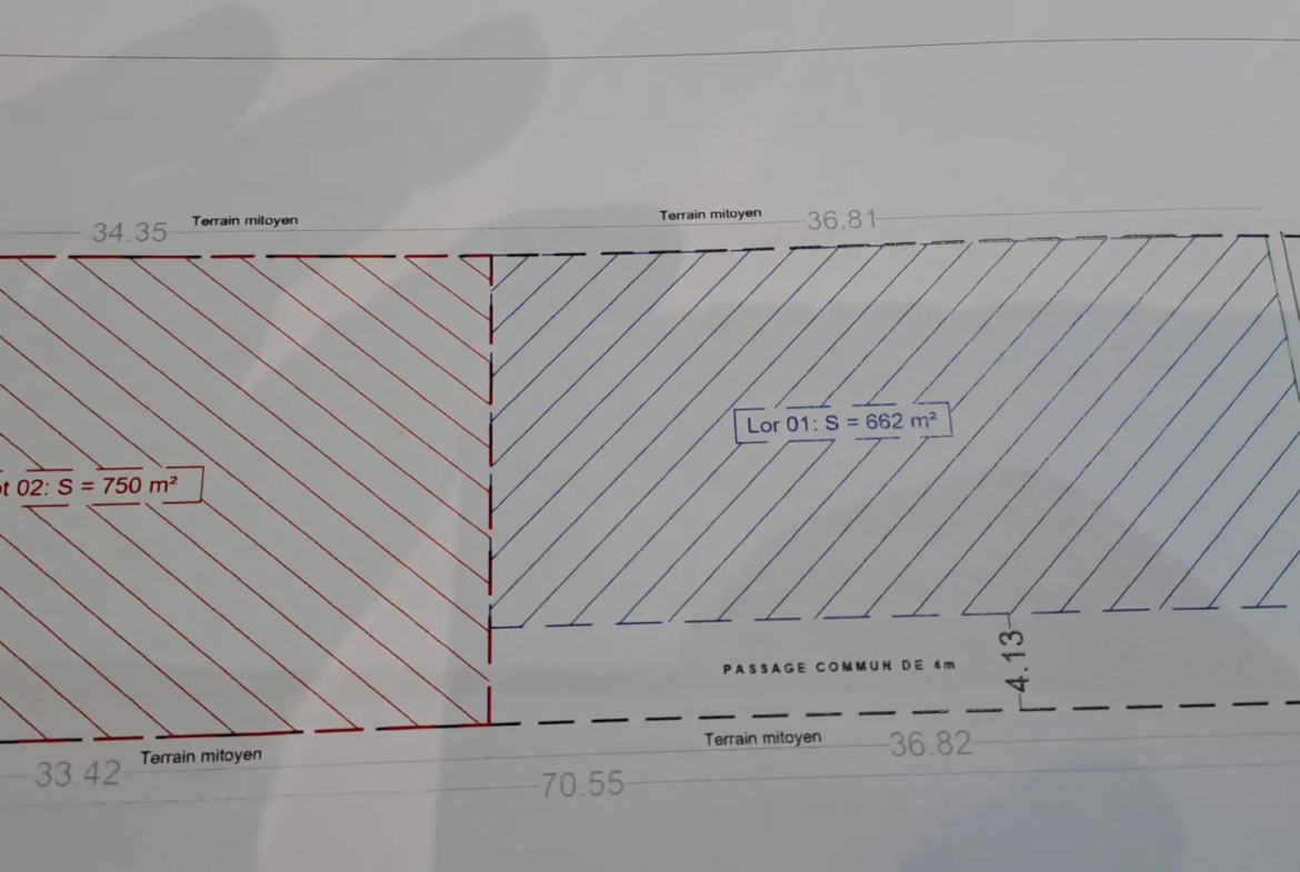 Terrain à bâtir de 662 m² à Gellainville, proche de Chartres 