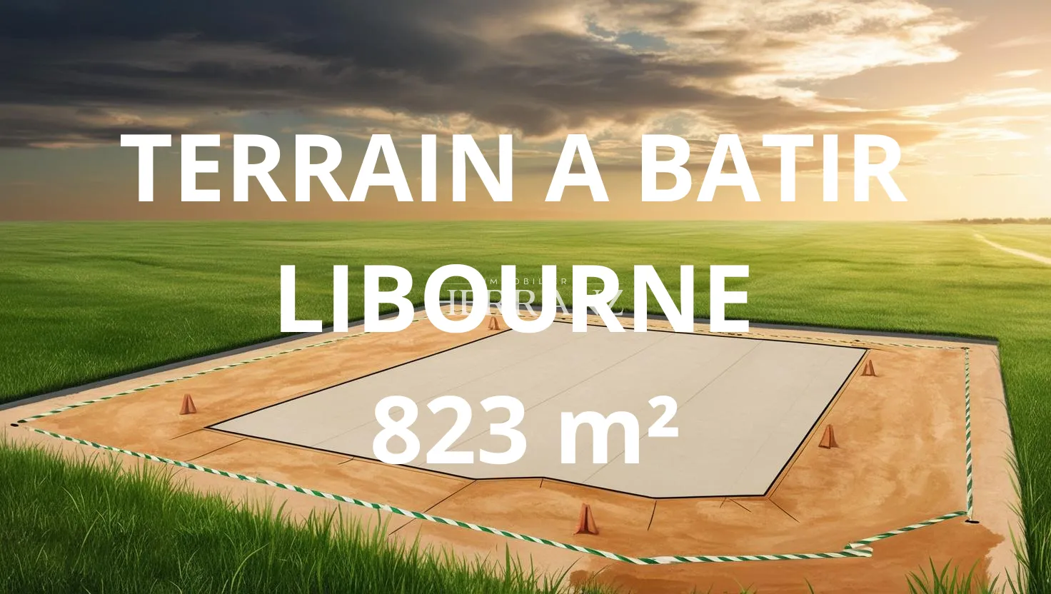 Terrain Plat de 823 m² à Libourne - Opportunité Unique 