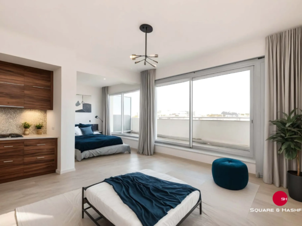 Vaste appartement T1 avec balcon et vue dégagée à Talence