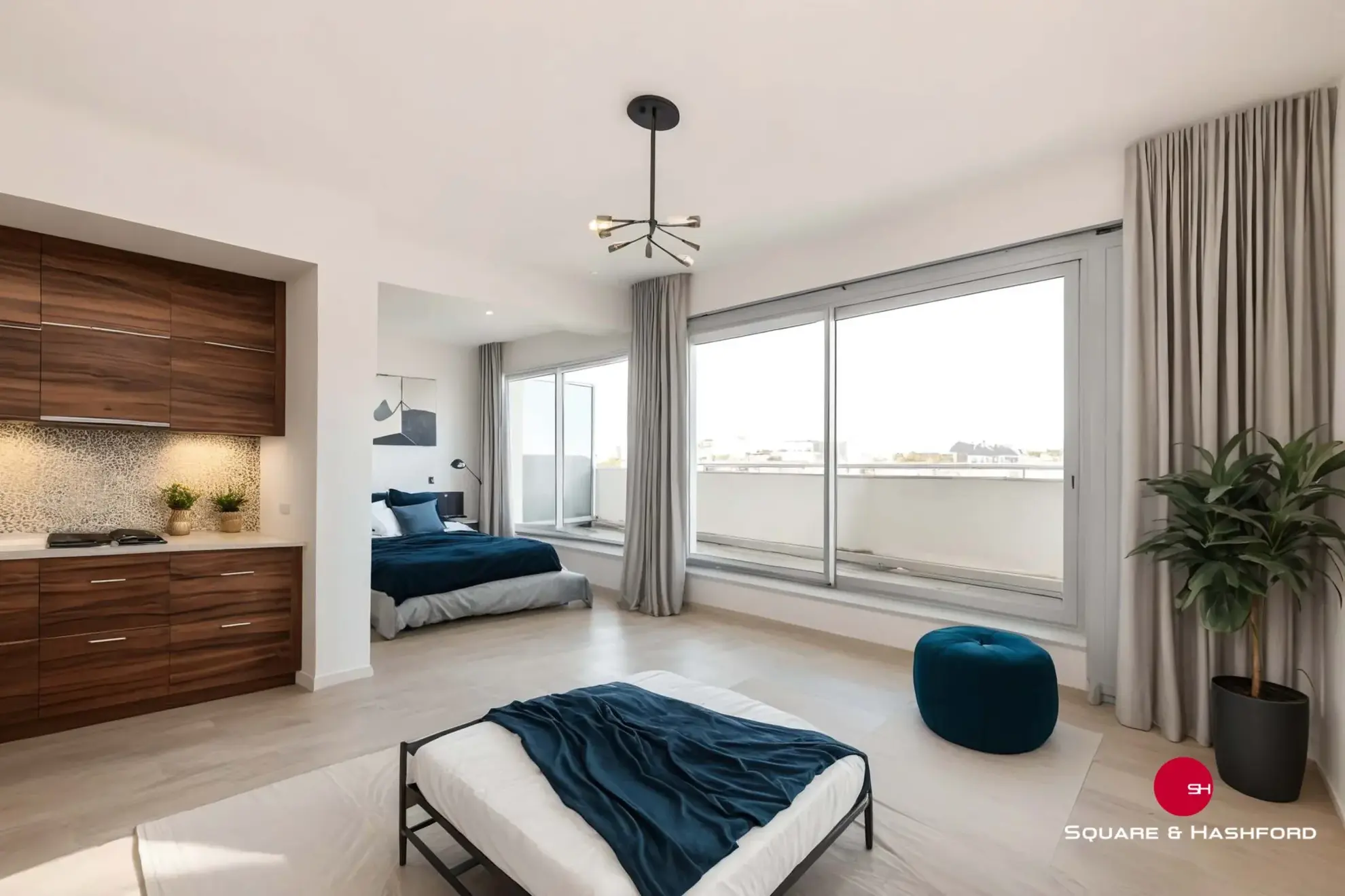 Vaste appartement T1 avec balcon et vue dégagée à Talence 