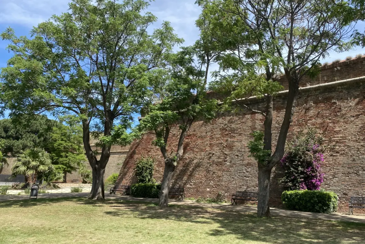 Appartement lumineux T3 à vendre au jardin des remparts à Perpignan 