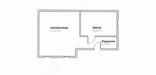 Studio rénové 23,10 m² au cœur de Rueil-Malmaison 