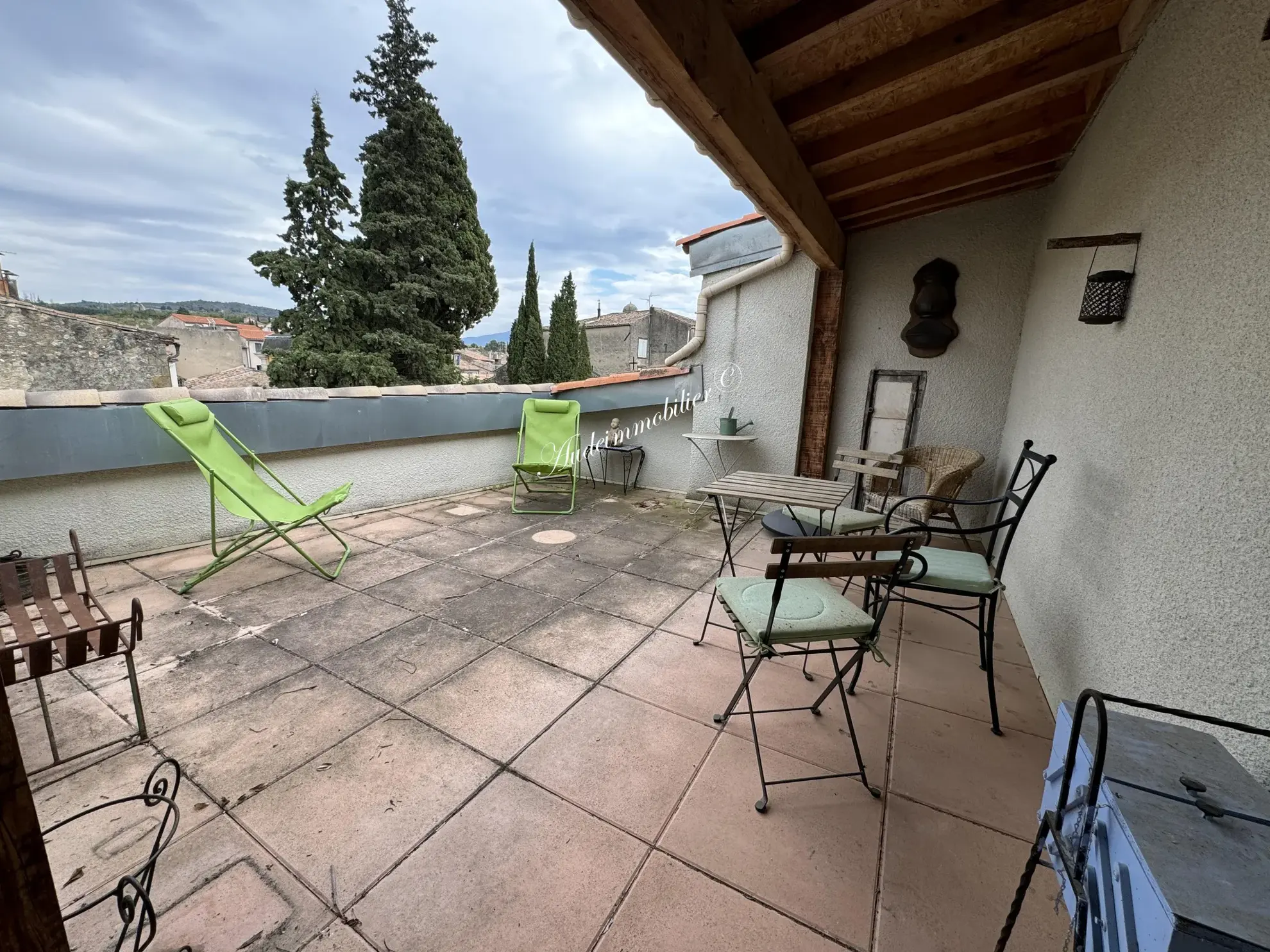 Maison de ville avec terrasse à Limoux - Vue panoramique 