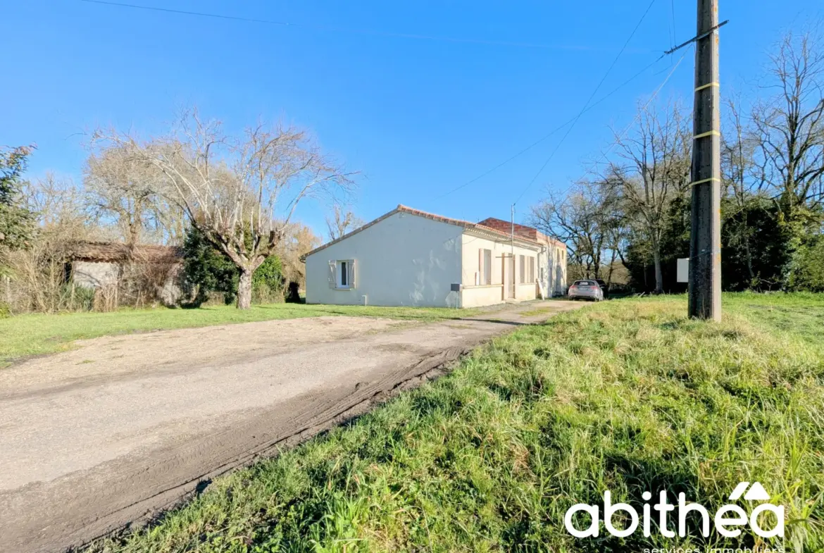 Maison en pierres de 110m2 à terminer de rénover à Galgon 