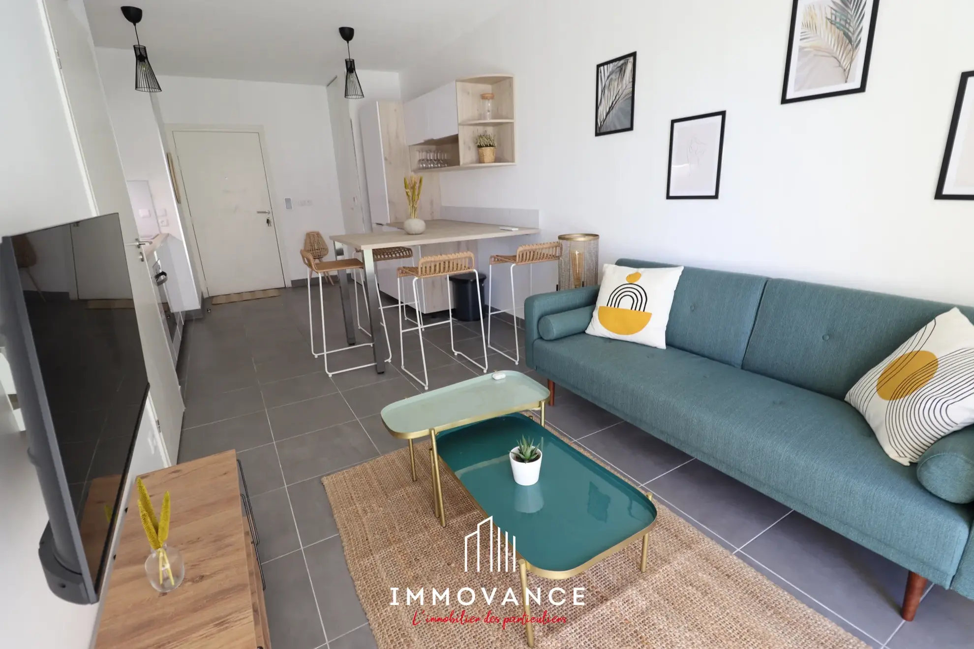 Appartement T2 rénové avec terrasse à Port-Marianne, Montpellier 