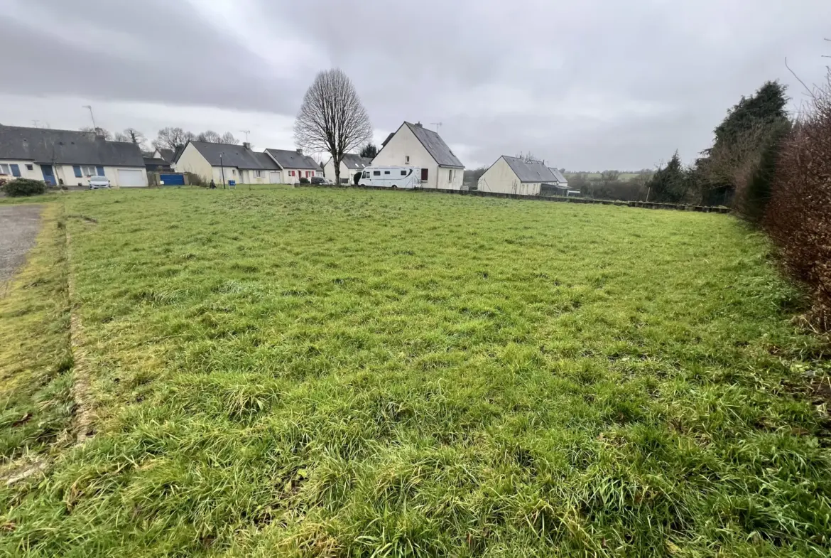 Terrain constructible viabilisé de 1012 m² à Lignol à vendre 