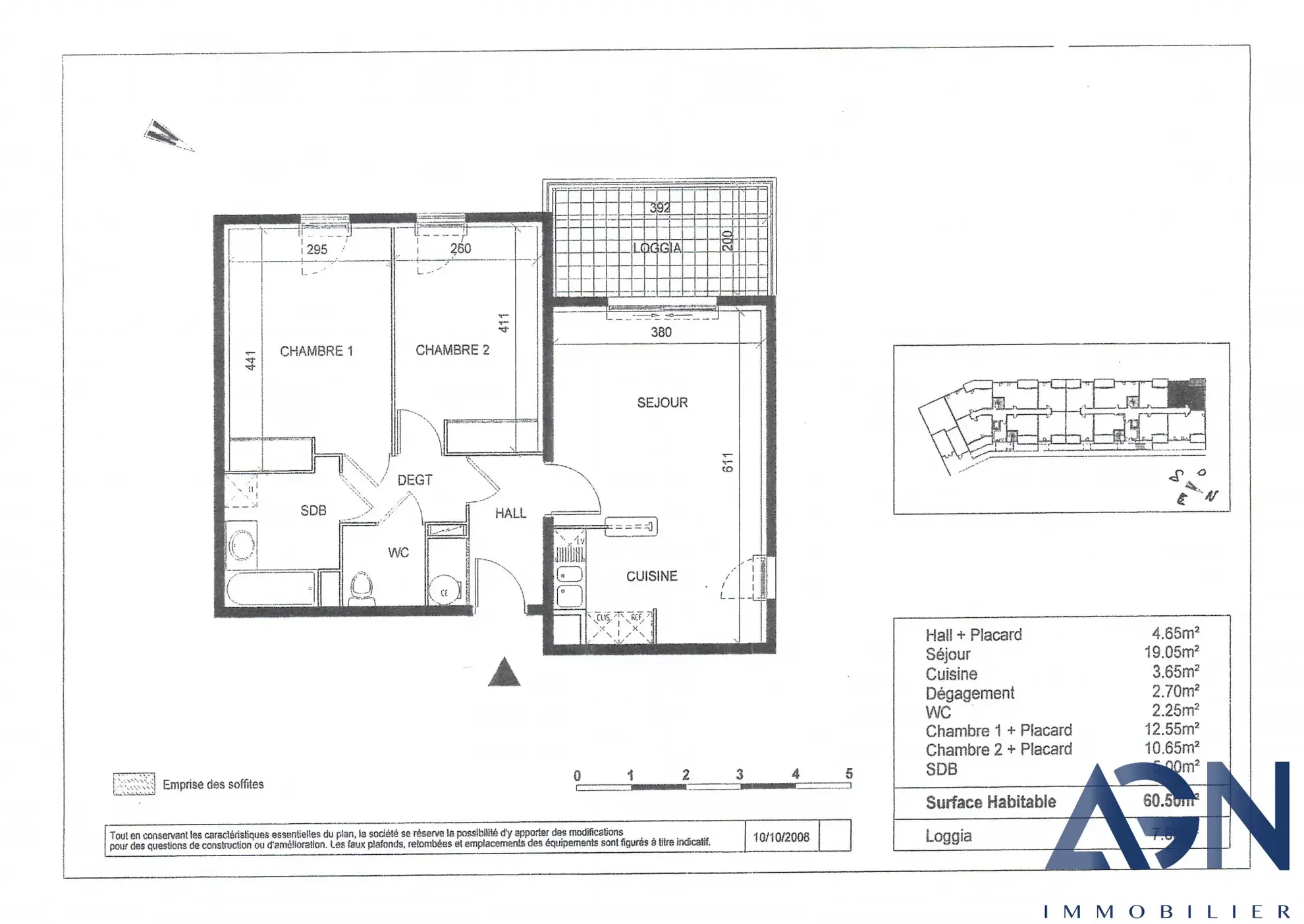 À vendre : Appartement T3 de 60,50 m² avec terrasse et parking à Montpellier 