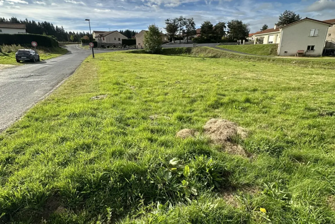 Terrain constructible de 1574 m² à Montfaucon-en-Velay 