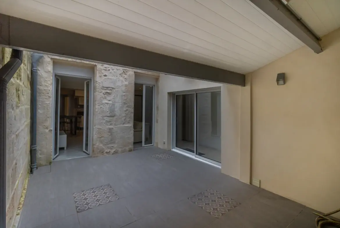 Bel appartement rénové de 70 m2 avec cour à Saintes 