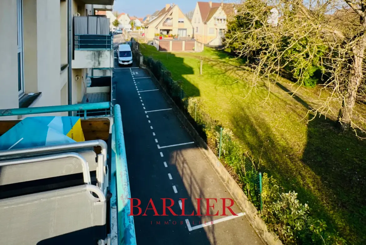 Appartement 4 pièces lumineux à Erstein avec balcons et garage 