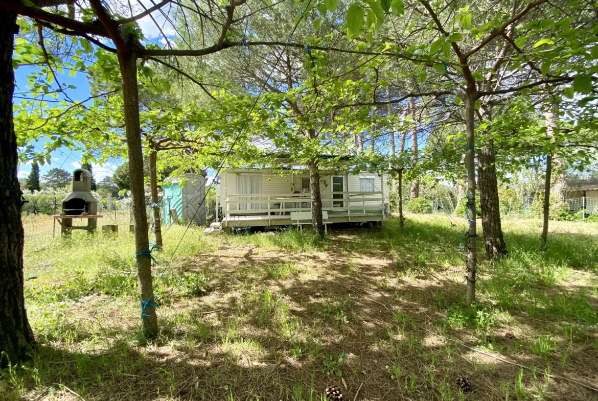 Terrain de loisir de 1614 m² avec 3 mobil-homes à Vias Plage 