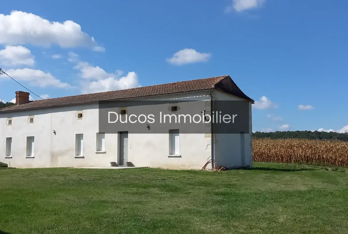 Maison en pierre rénovée à Levignac de Guyenne avec vue 