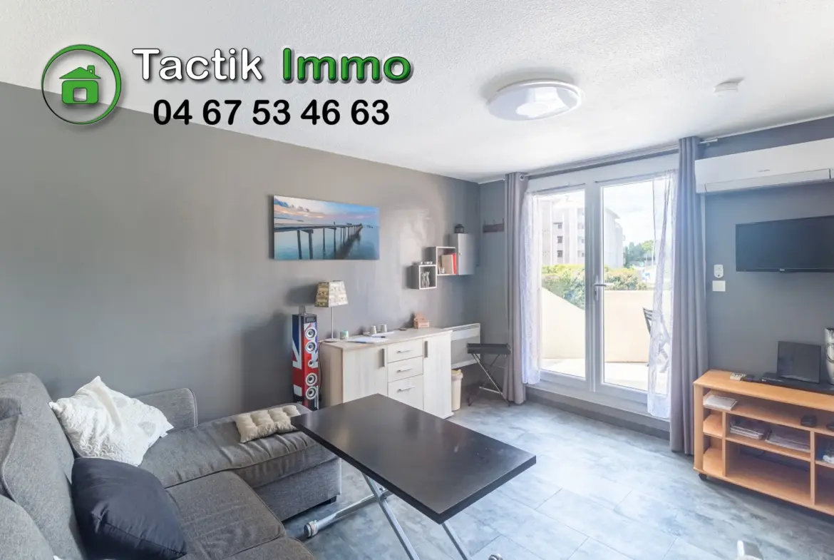 Appartement 2 pièces avec terrasse et parking à Sète, quartier Corniche 